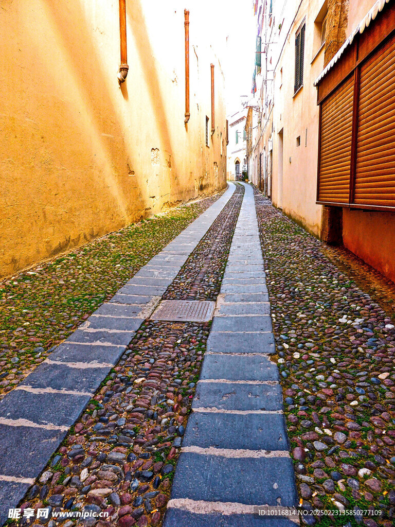 鹅卵石小路