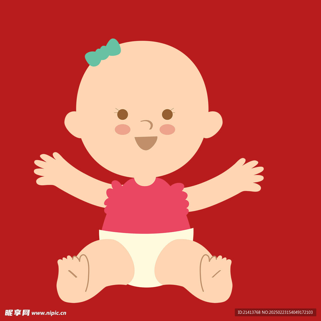 手绘卡通婴儿
