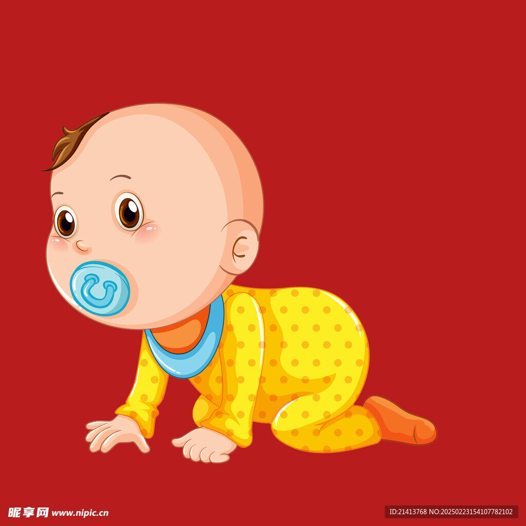 手绘卡通婴儿 
