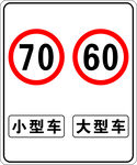 限速标识牌