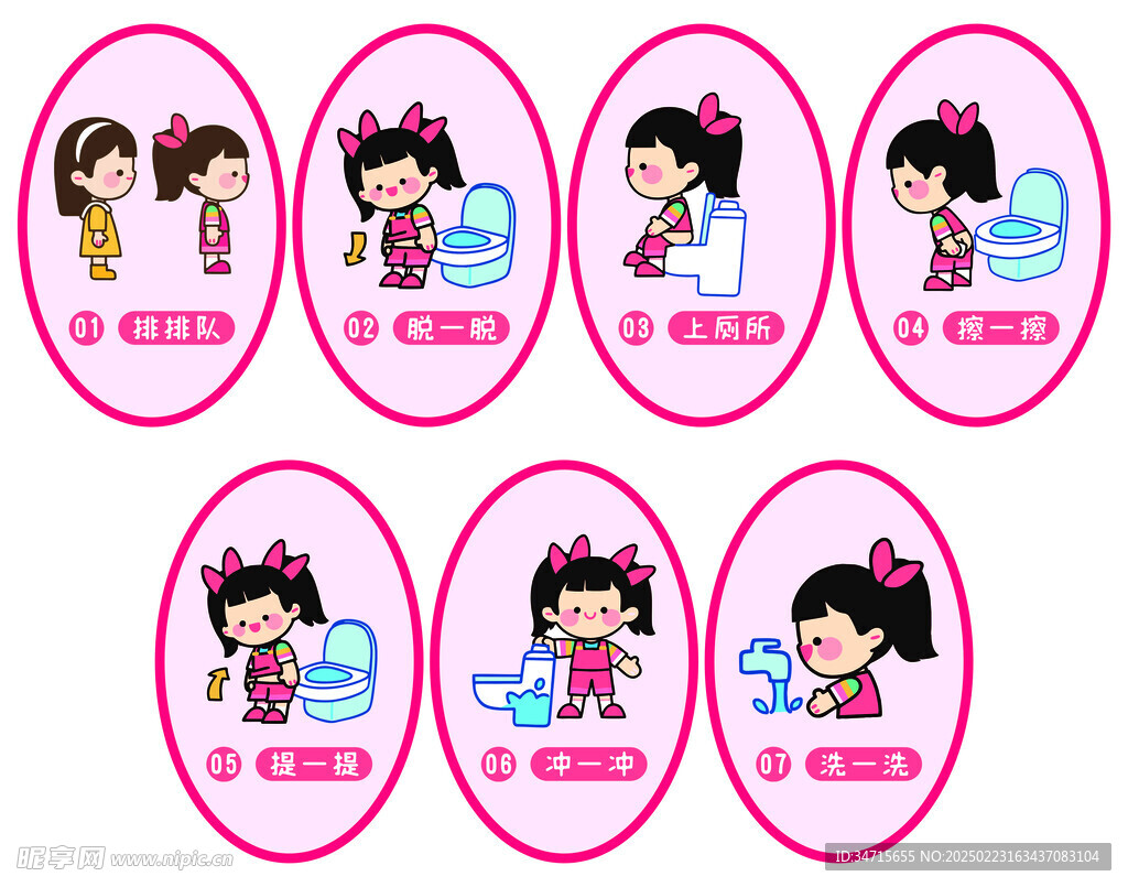 入厕步骤 女孩