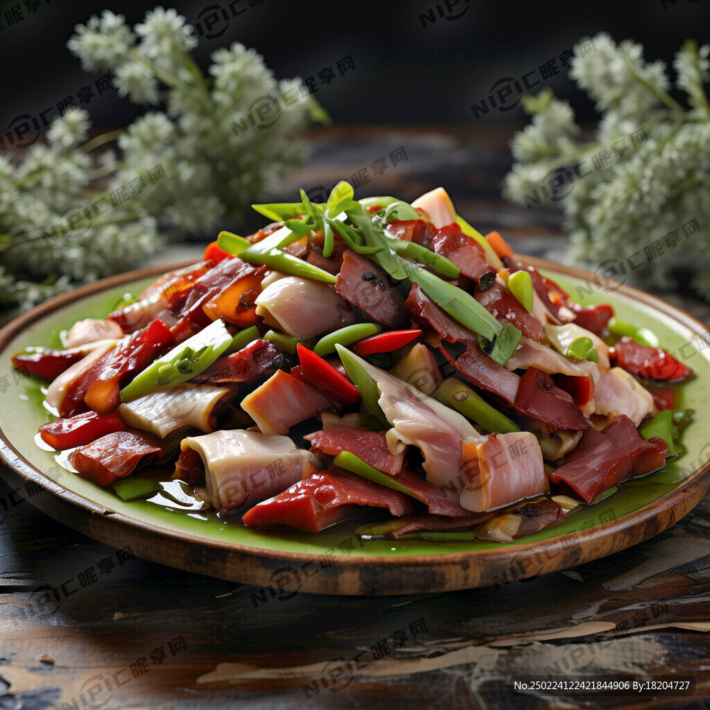 野生小竹笋炒腊肉