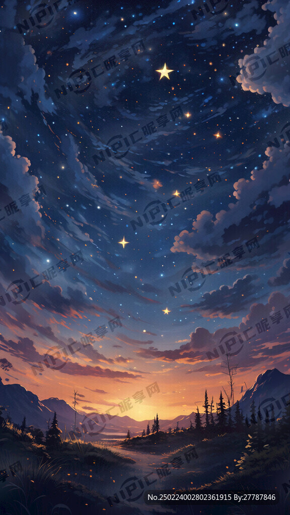 星星满天自由自在