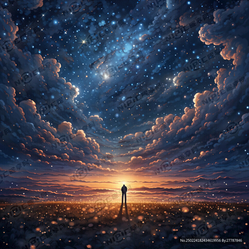 满天繁星点点唯美好看