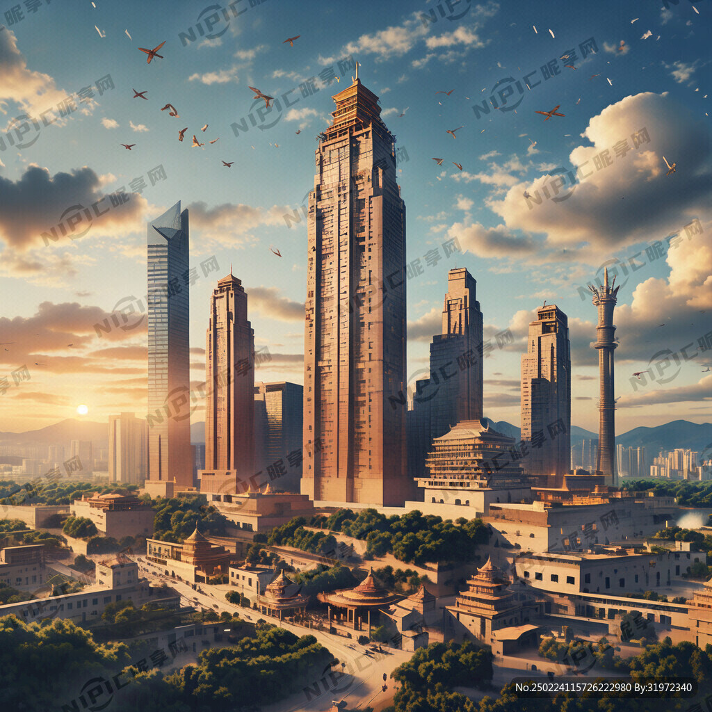 榆林市地标组合