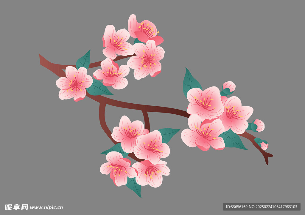 矢量花朵