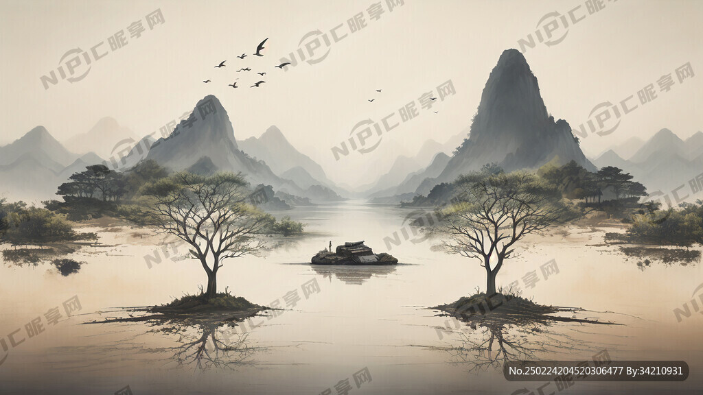 生产一张艺术扎根大地的背景海报