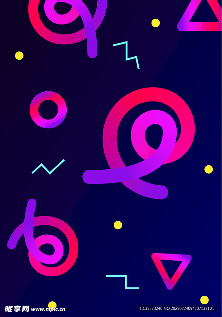 孟菲斯矢量海报