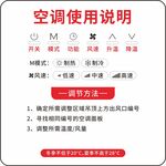 空调使用说明面板