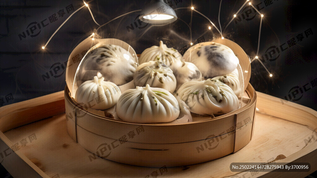 半闲人家包子铺 灯箱