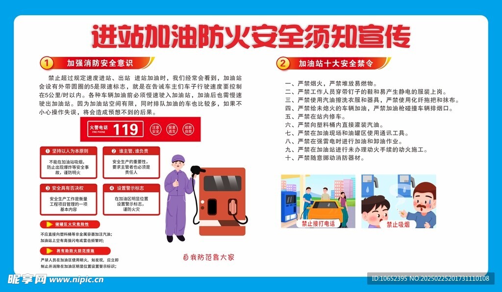 加油站消防安全展版