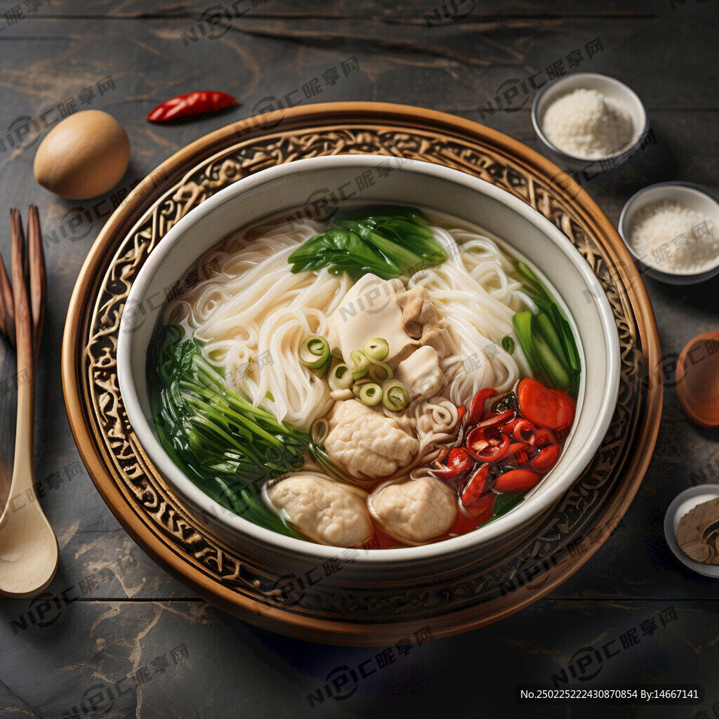 设计一份以潮汕汤粉为主题的商标