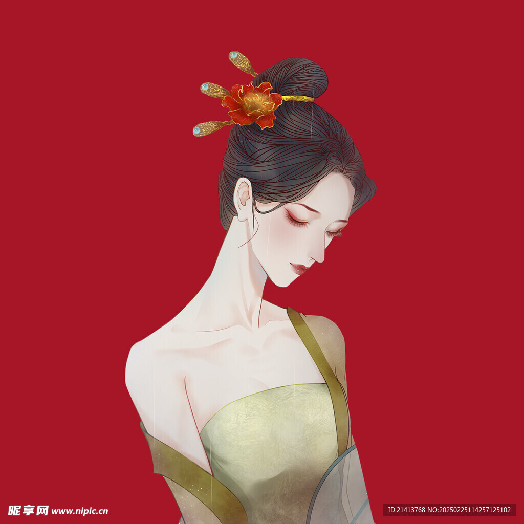 古风美女插画