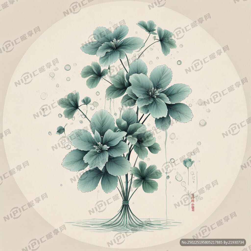 四叶草 水图标