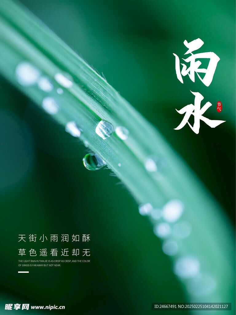 雨水海报