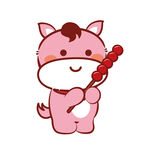 小萌马卡通插画表情包