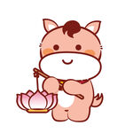 小萌马卡通插画表情包