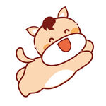 小萌马卡通插画表情包