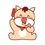 小萌马卡通插画表情包