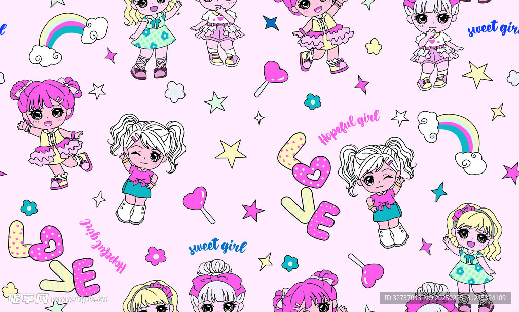 卡通女孩
