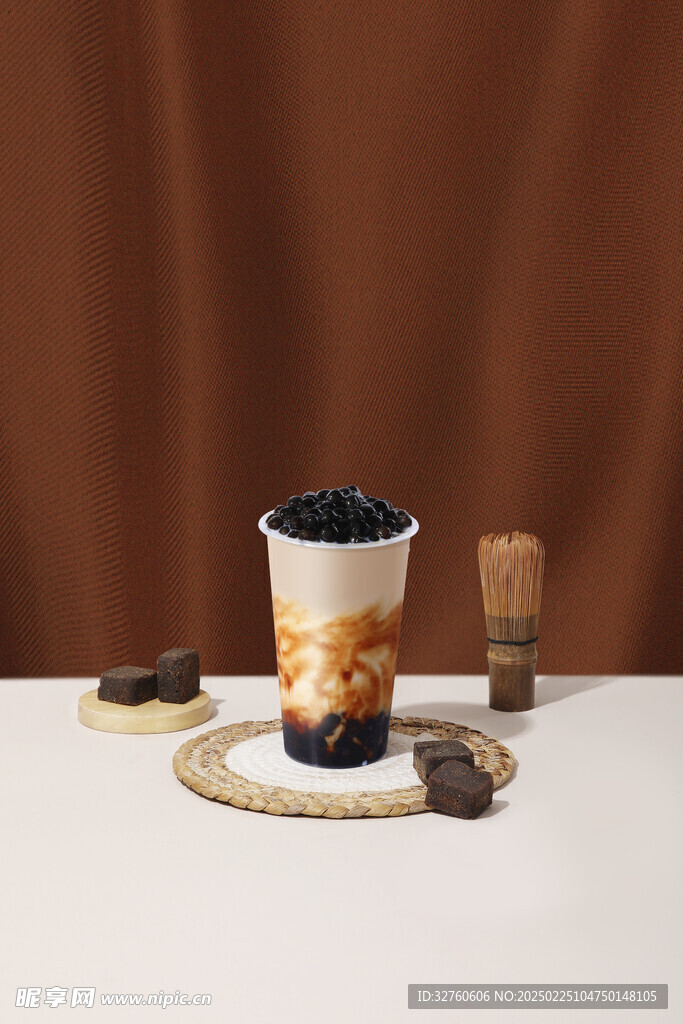 黑糖珍珠奶茶图片