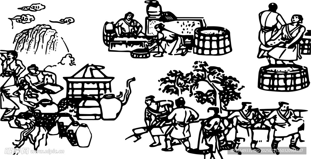酿酒图