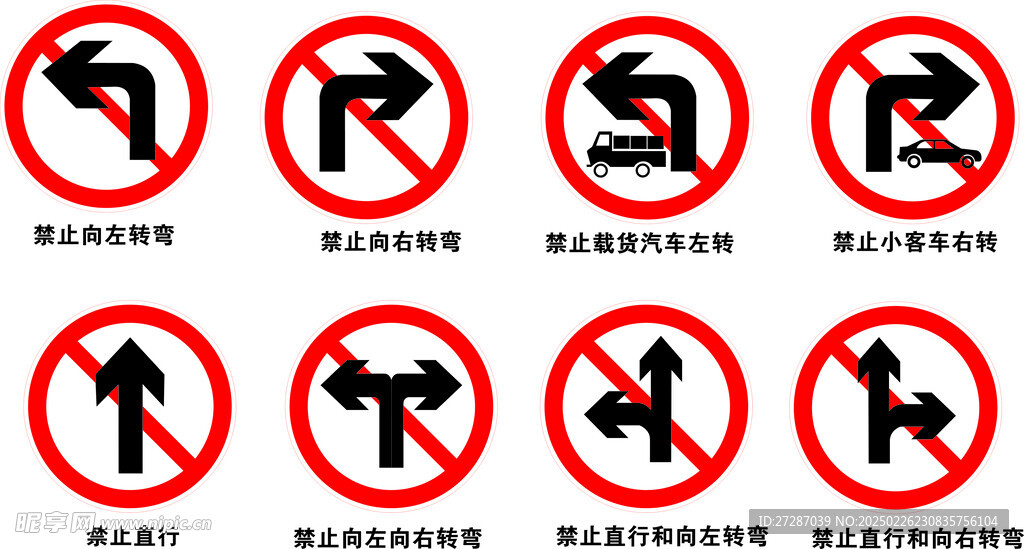 道路禁止标识