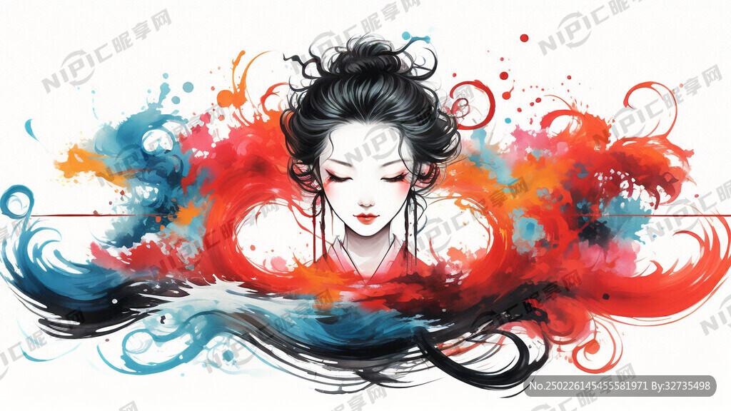 扎染 圆圈 彩色