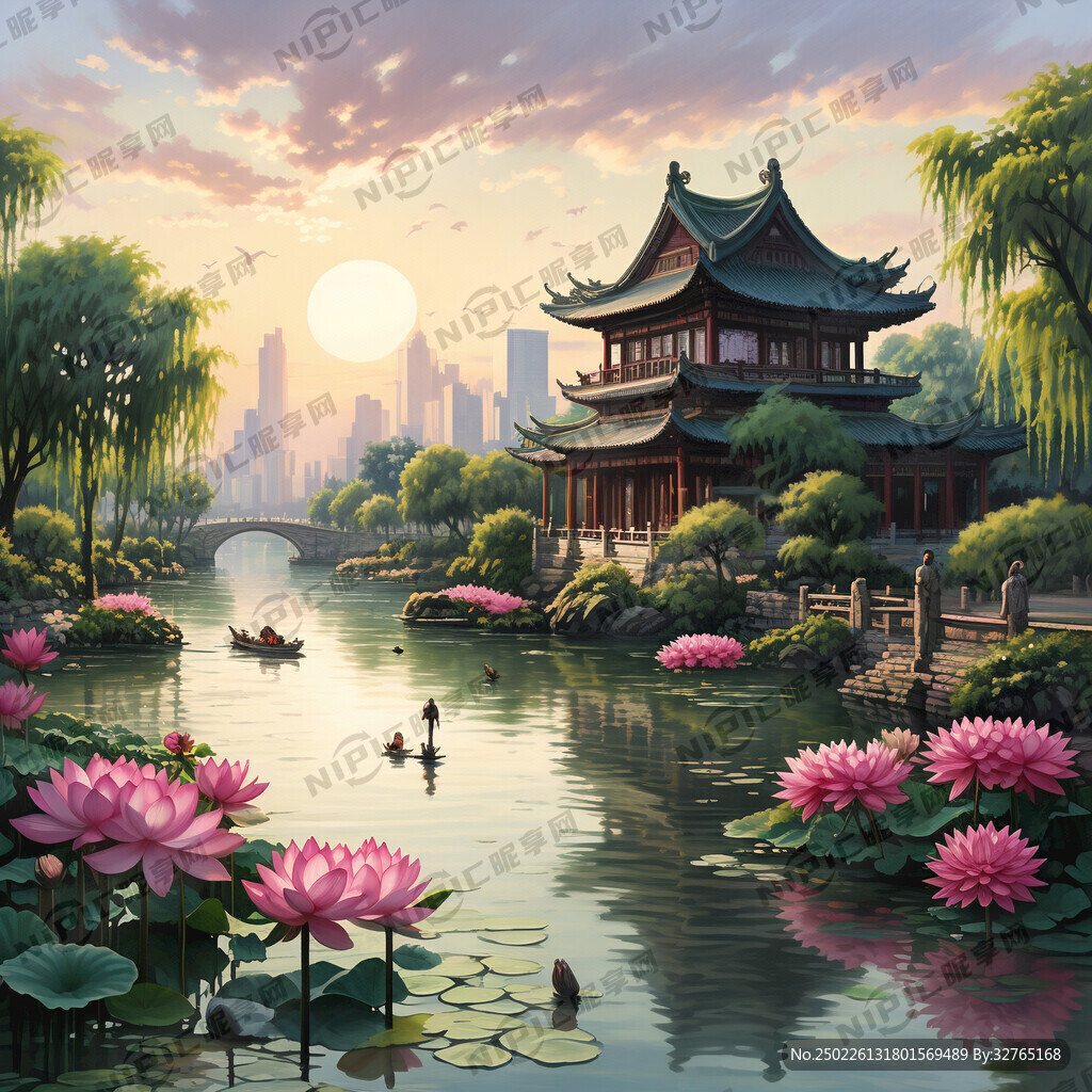 以水绿色为背景 体现出儒家文化