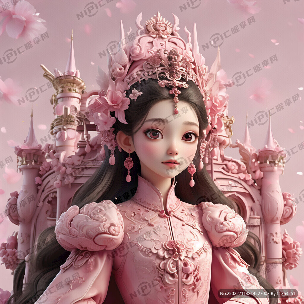 公主 城堡 粉色