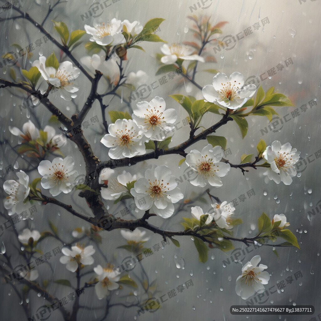 一枝梨花春带雨