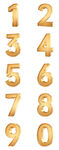 金色数字