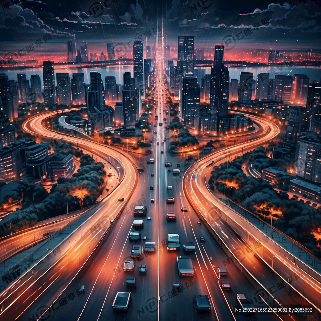 城市公路夜景