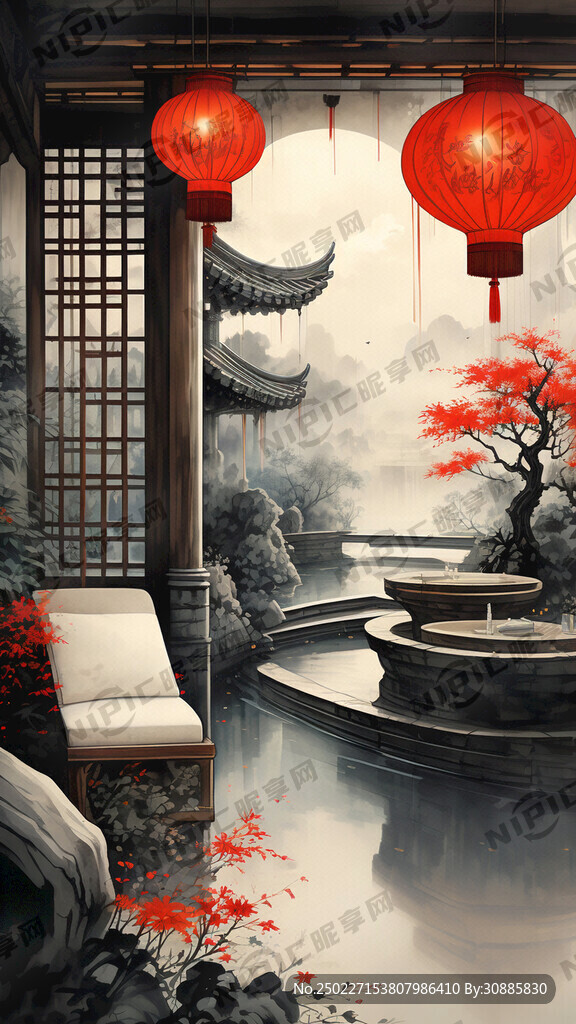 古风卡布广告灯箱 前面 舒心堂