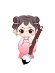 国风女孩 矢量