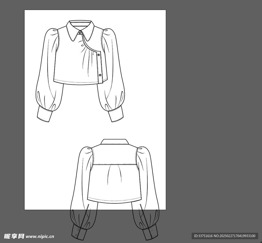 服装款式矢量图