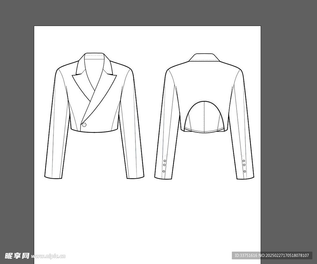 服装款式矢量图