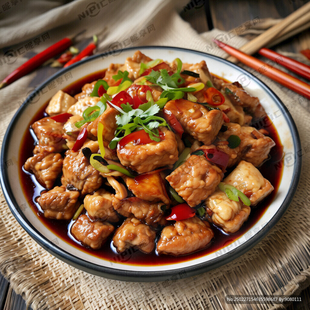 豆腐泡炒肉