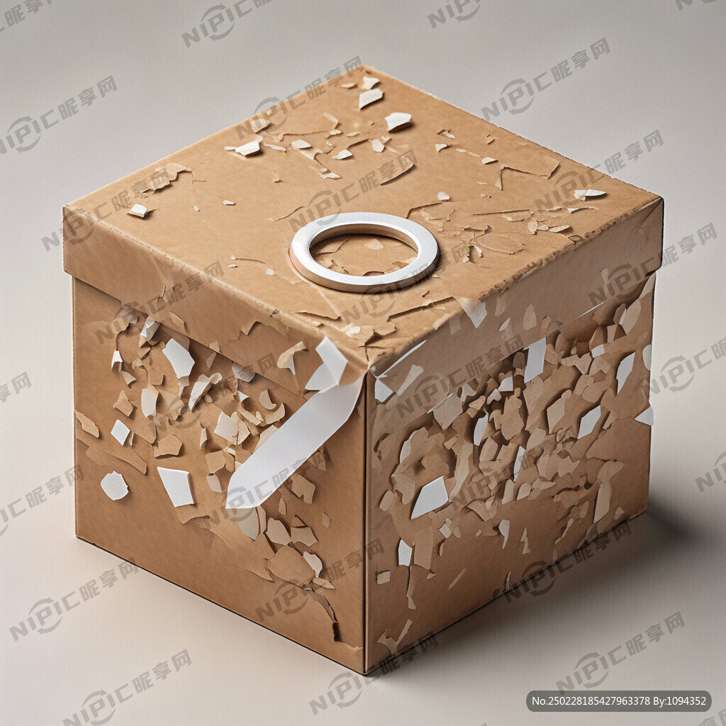 撕开包装盒封口的指示标识