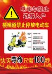 电动车起火宣传海报