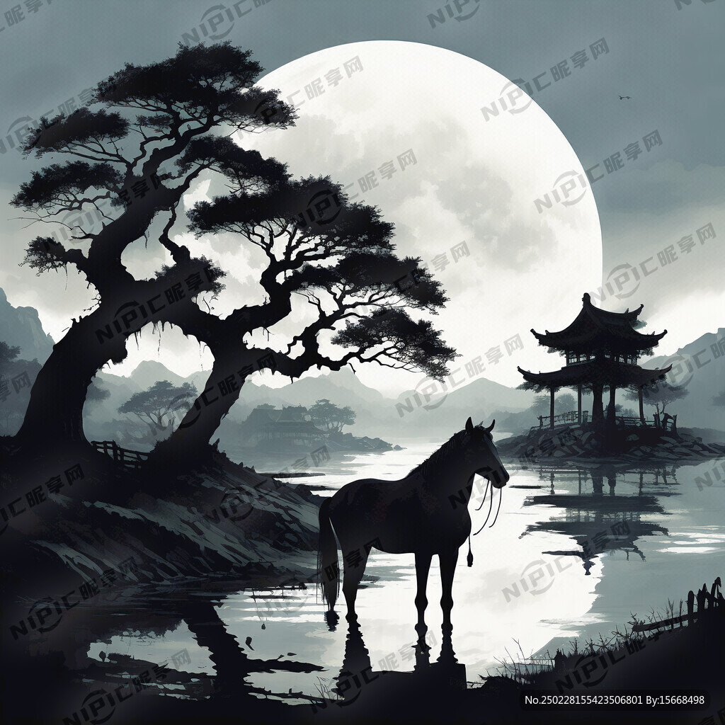 月亮 生成 一张矢量图