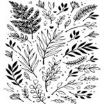 矢量花草