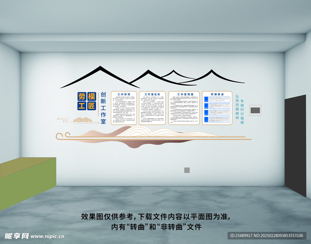 劳模创新工作室文化墙