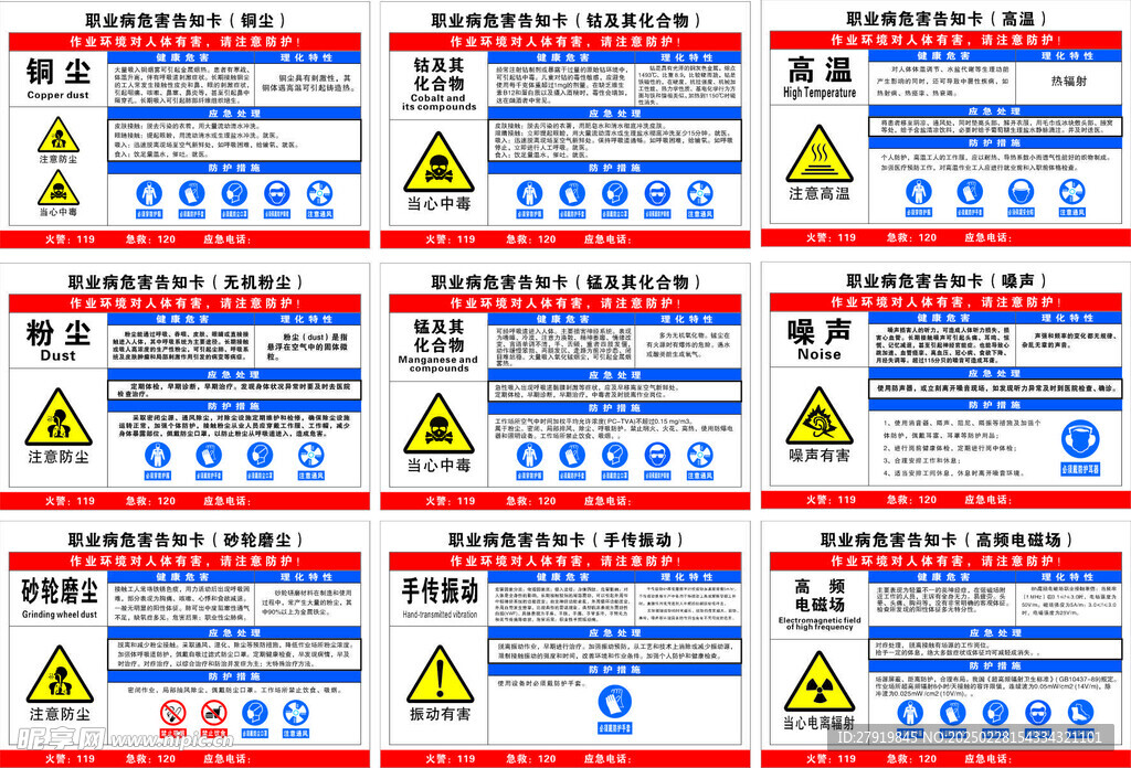 职业病危害告知卡