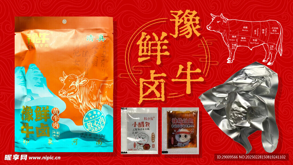 卤牛肉海报