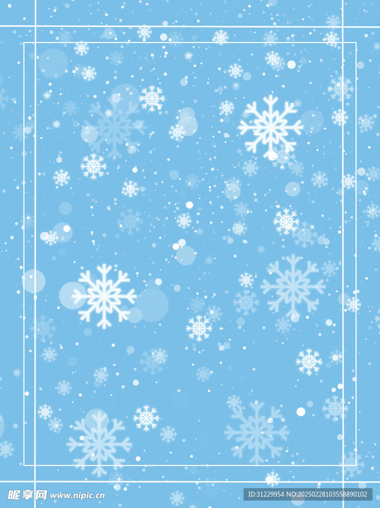  雪花背景