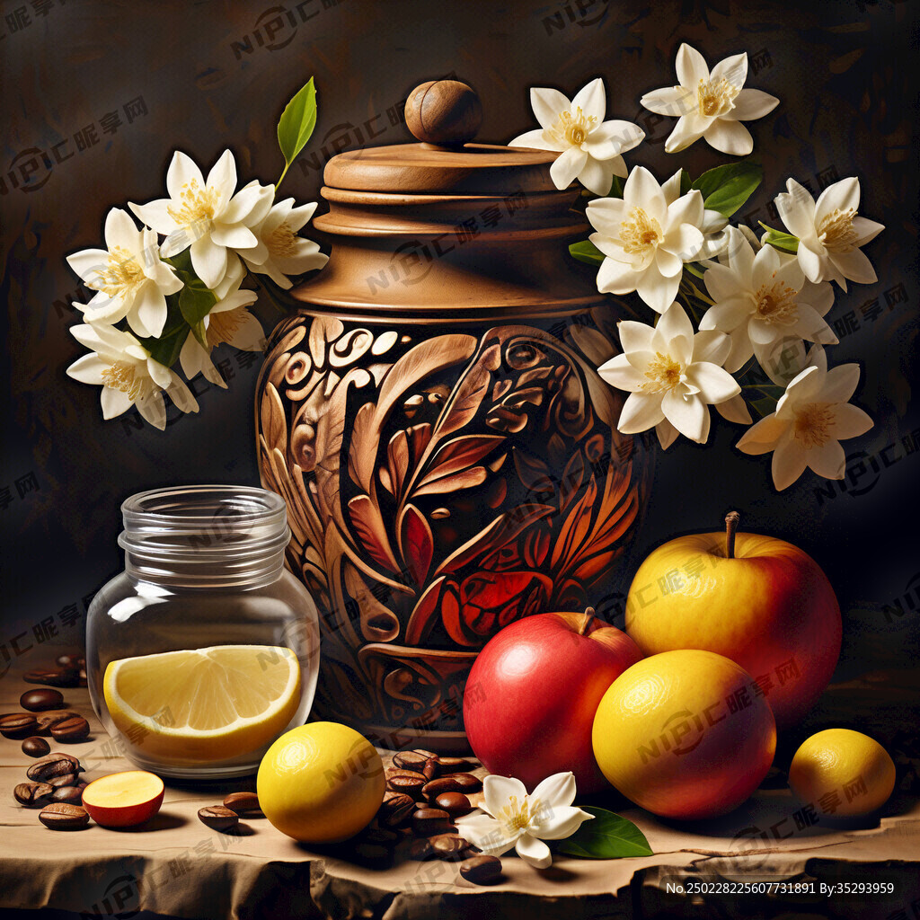 茉莉花、罐子