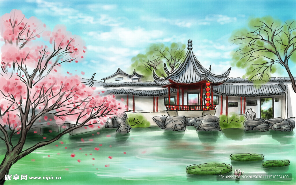 中国水墨山水画