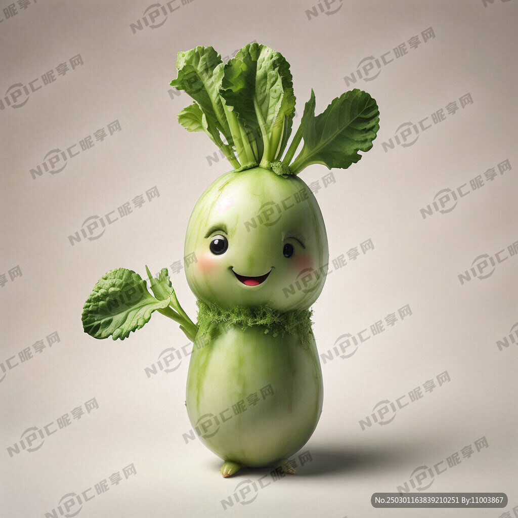 可爱白萝卜