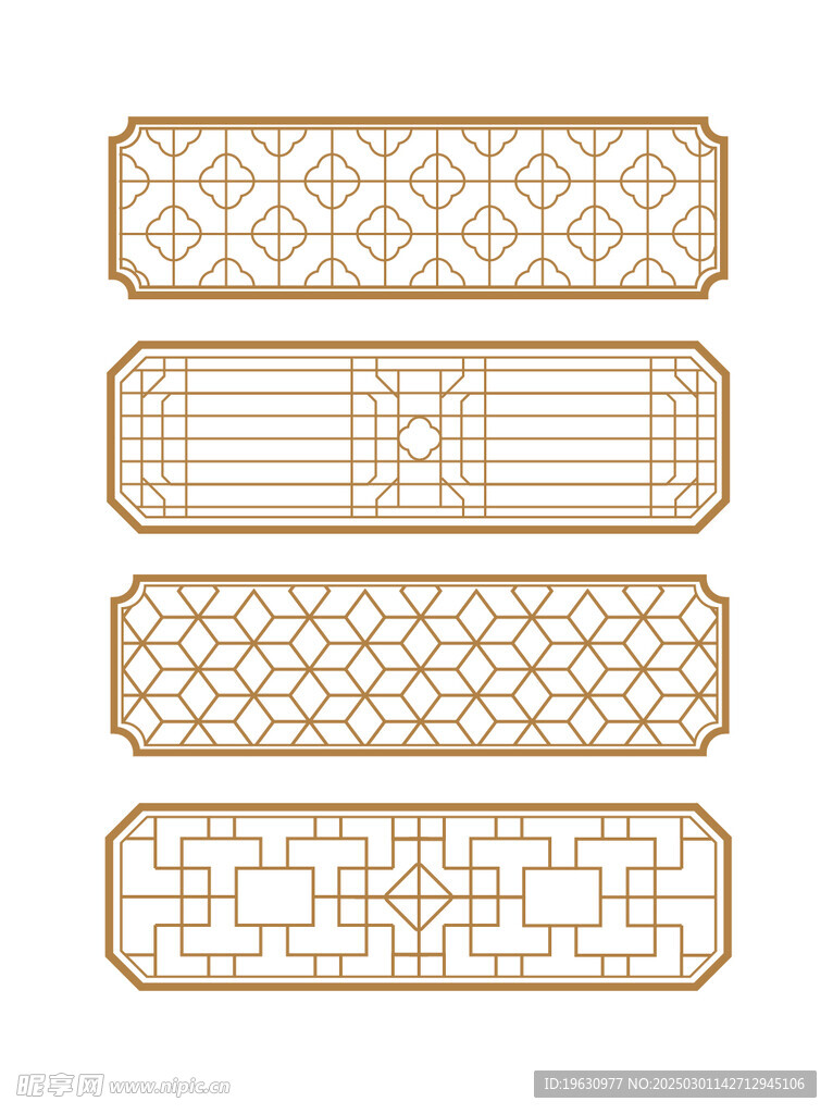 古典窗框屏风格子